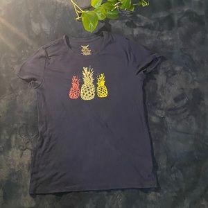 Blue pineapple shirt